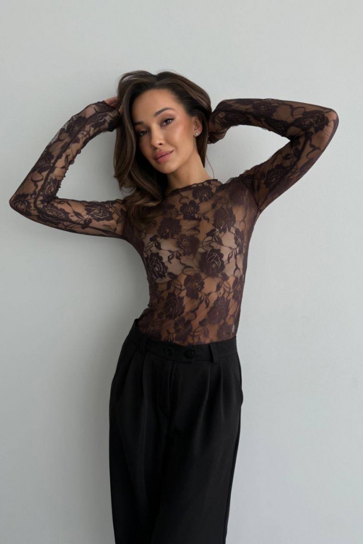 Гіпюровий лонгслив VSH-888A370