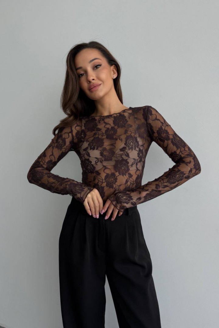 Гіпюровий лонгслив VSH-888A370