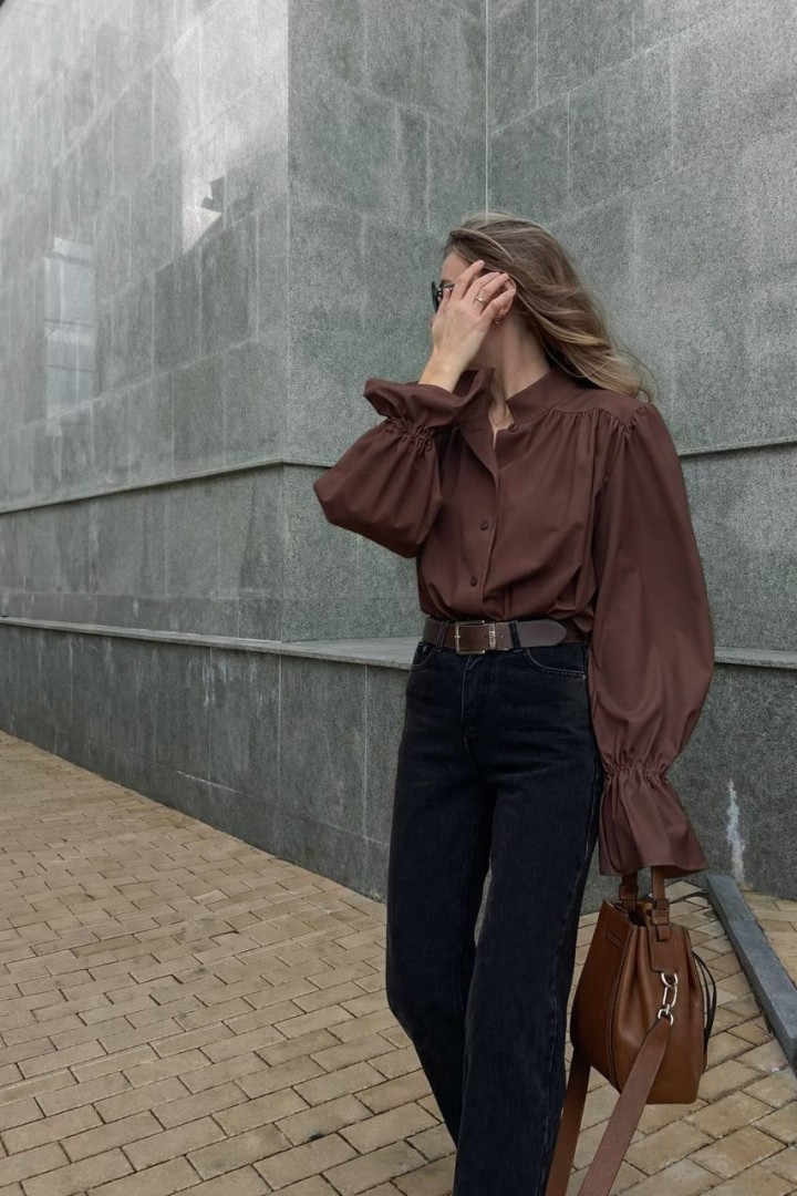 Сатиновая рубашка VSH-7044A550