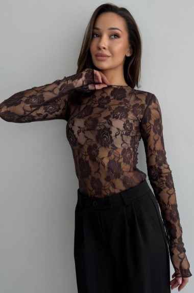 Гіпюровий лонгслив VSH-888A370