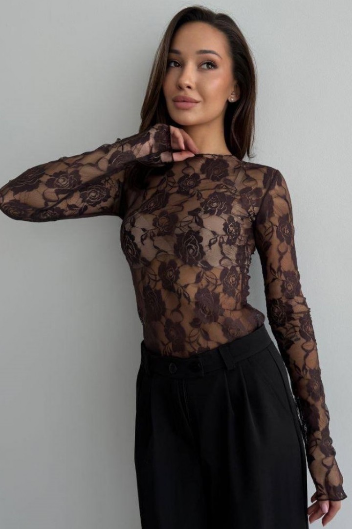 Гіпюровий лонгслив VSH-888A370