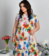 Цветастое платье IV-0311A350