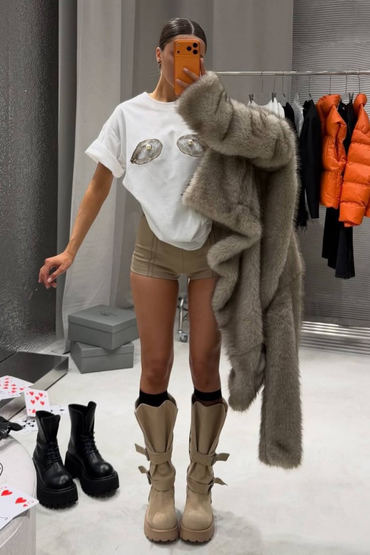 Футболка с устрицами MUS-149A400