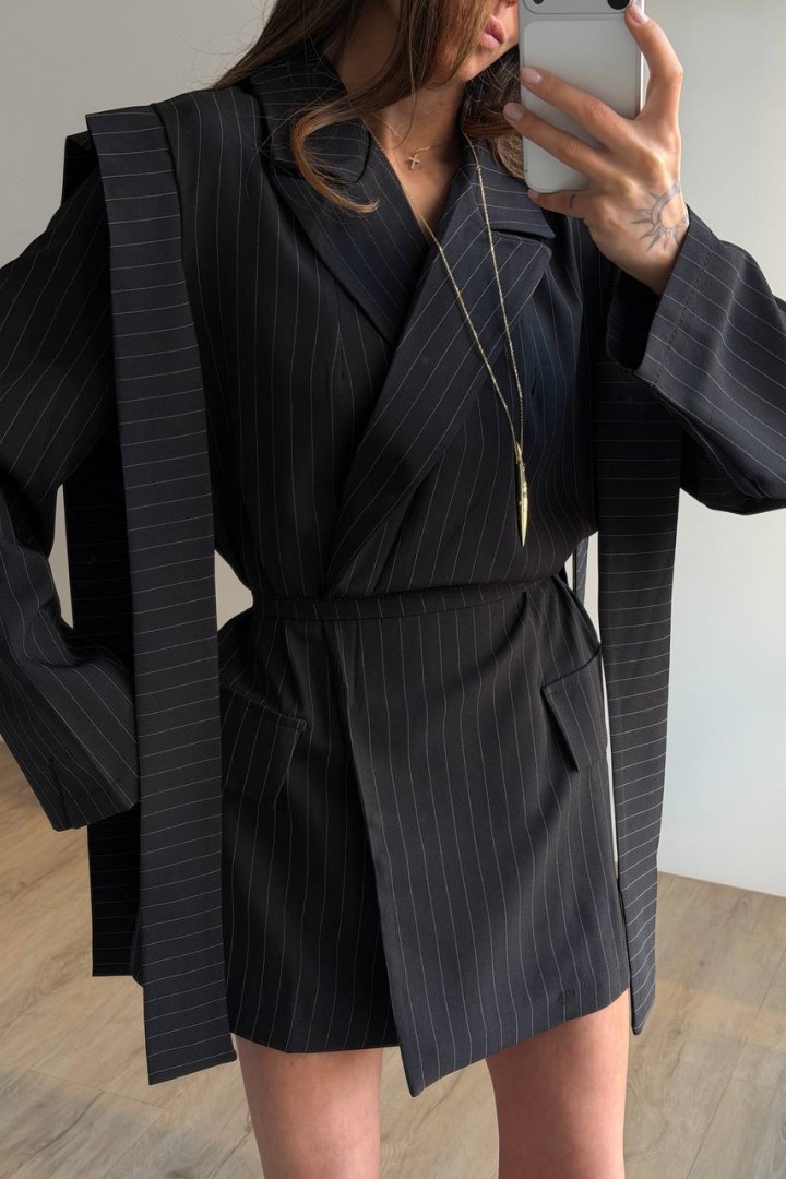 Платье – пиджак в полоску MUS-070A750