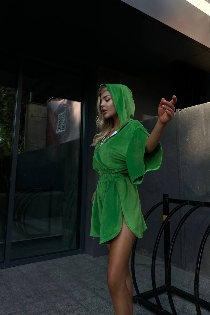 Плюшевый комбинезон с шортами MUS-036A500