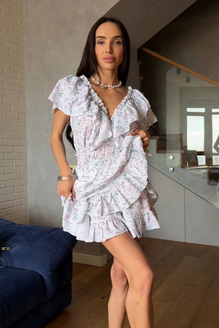 Платье-комбинезон с рюшами STB-050A550