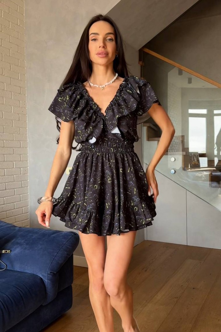 Платье-комбинезон с рюшами STB-050A550