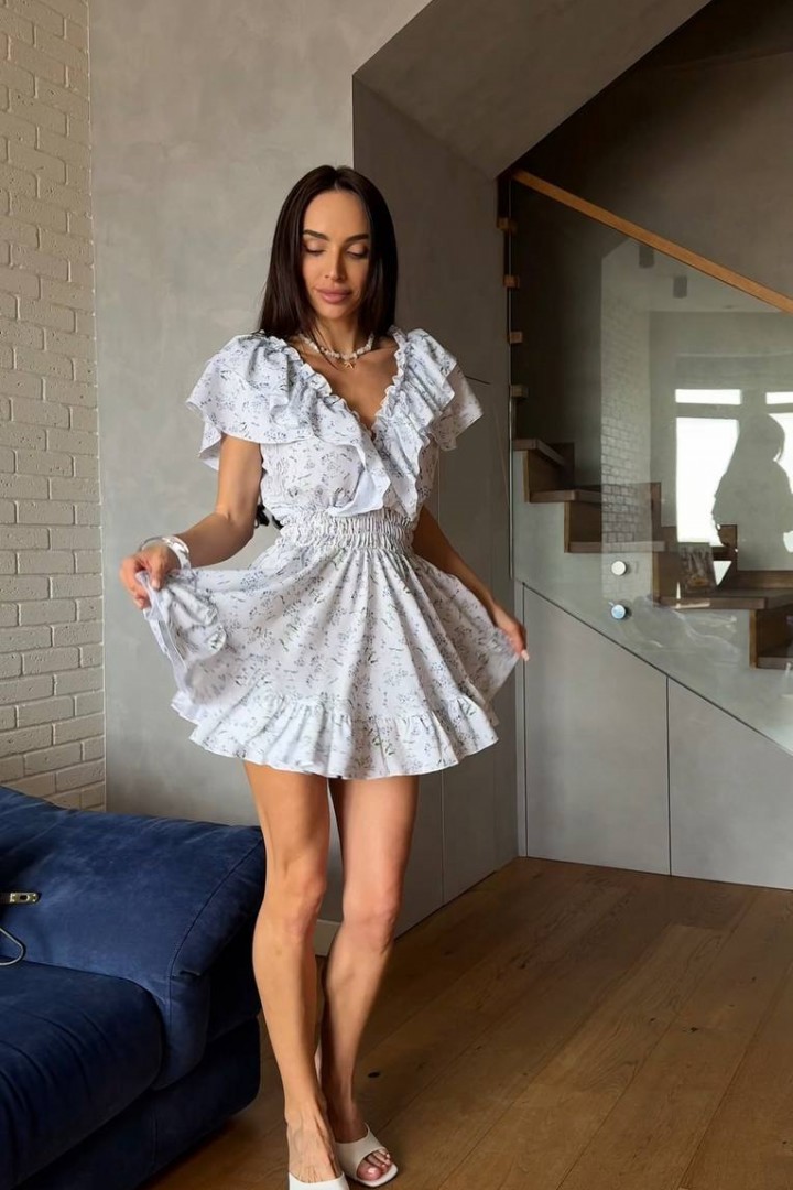 Платье-комбинезон с рюшами STB-050A550