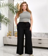 ьняные брюки в свободном стиле TAS-1552A420