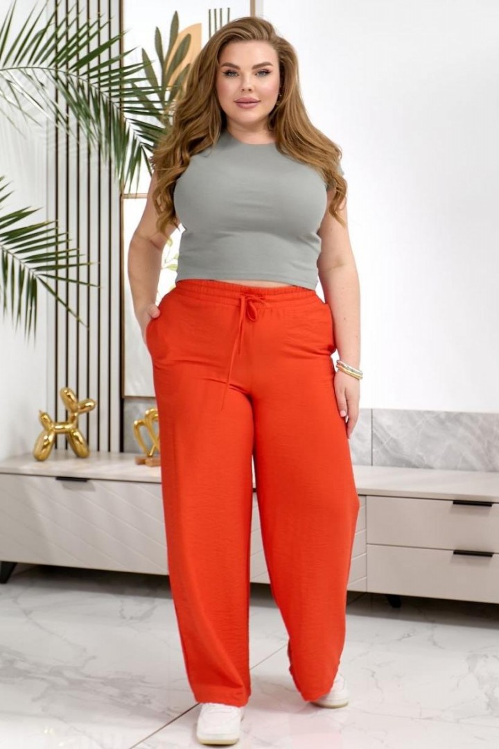 ьняные брюки в свободном стиле TAS-1552A420