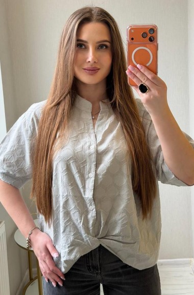 Сорочка з фактурним візерунком SABI-565A590 Сорочка з фактурним візерунком SABI-565A590