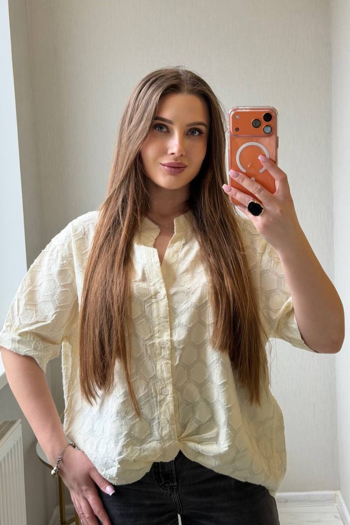 Рубашка с фактурным узором SABI-565A590