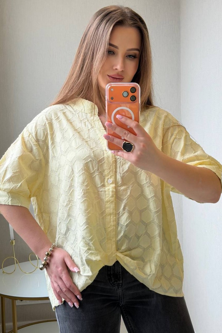 Рубашка с фактурным узором SABI-565A590