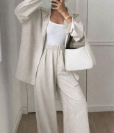 Льняной костюм свободного кроя SNV-10132A780