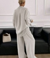 Льняной костюм свободного кроя SNV-10132A780