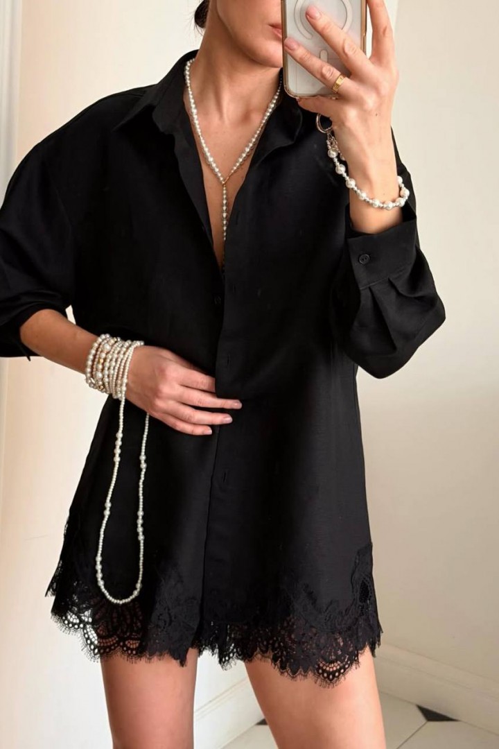 Костюм оригінального крою з мереживом VOL-750A750