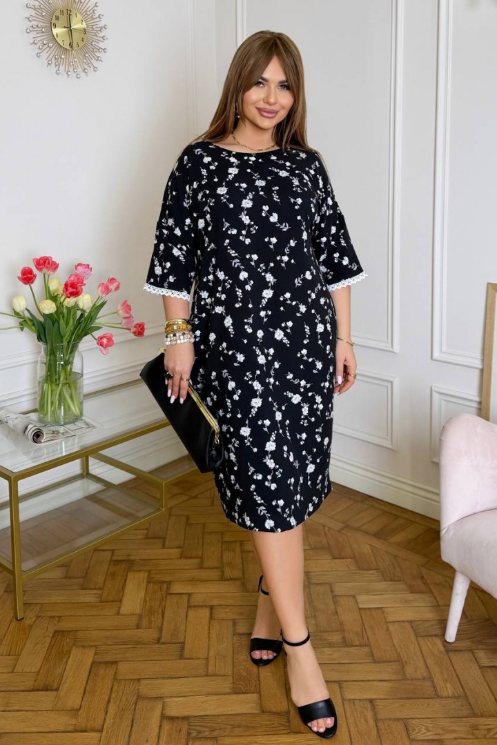 Нежное платье с цветочным принтом VLT-967A550