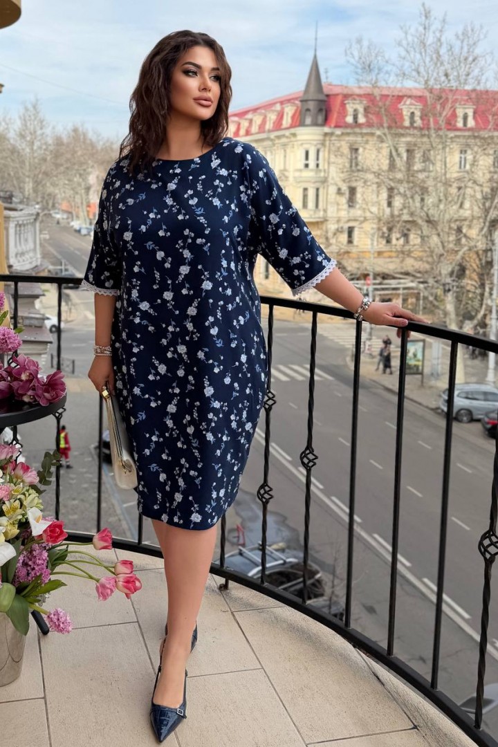 Нежное платье с цветочным принтом VLT-967A550