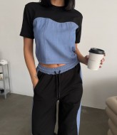 Комбинированный костюм двойка ZIF-1436A450