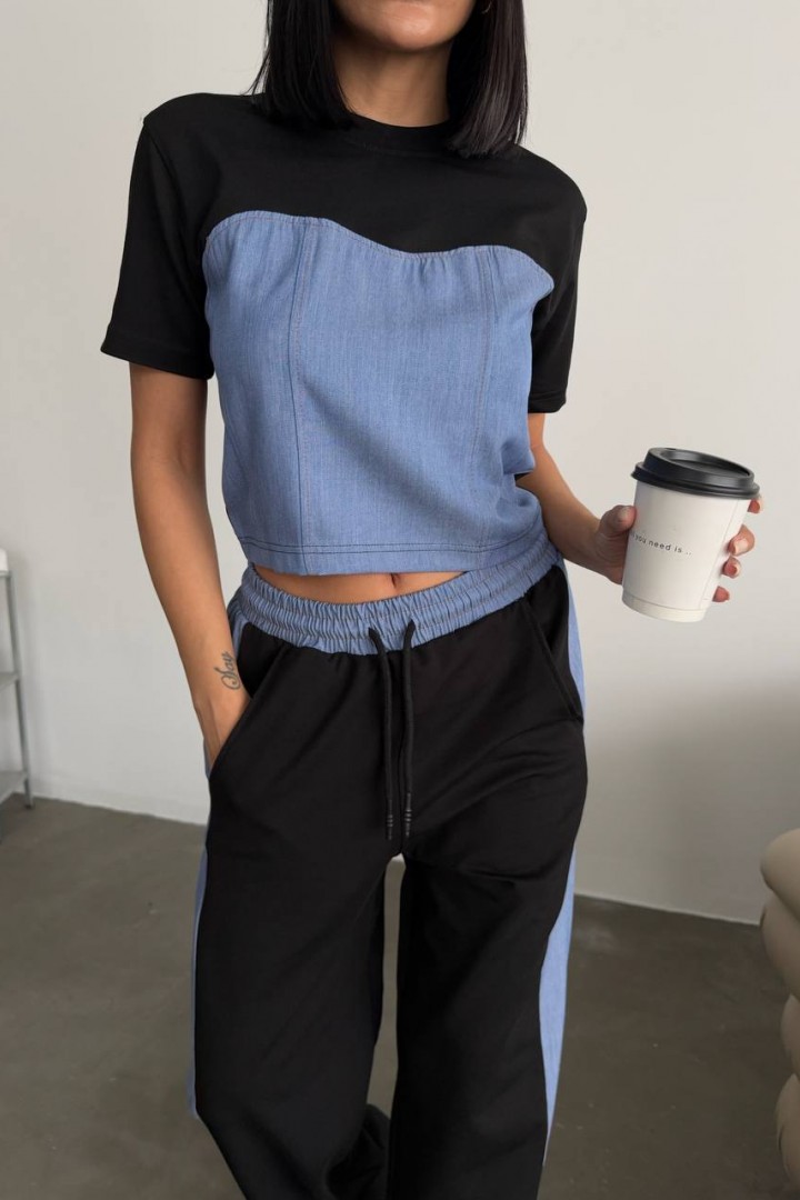 Комбинированный костюм двойка ZIF-1436A450