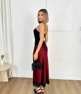 Шелковая юбка с кружевом ELZ-407A350