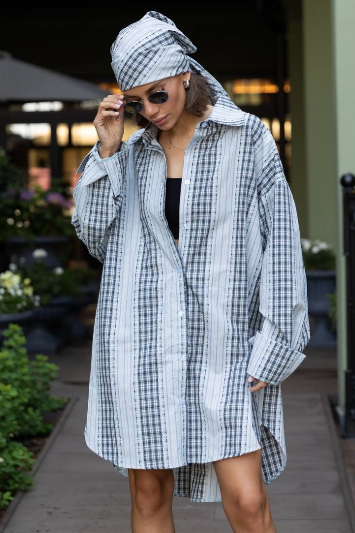 Сукня сорочка з косинкою LID-620A500