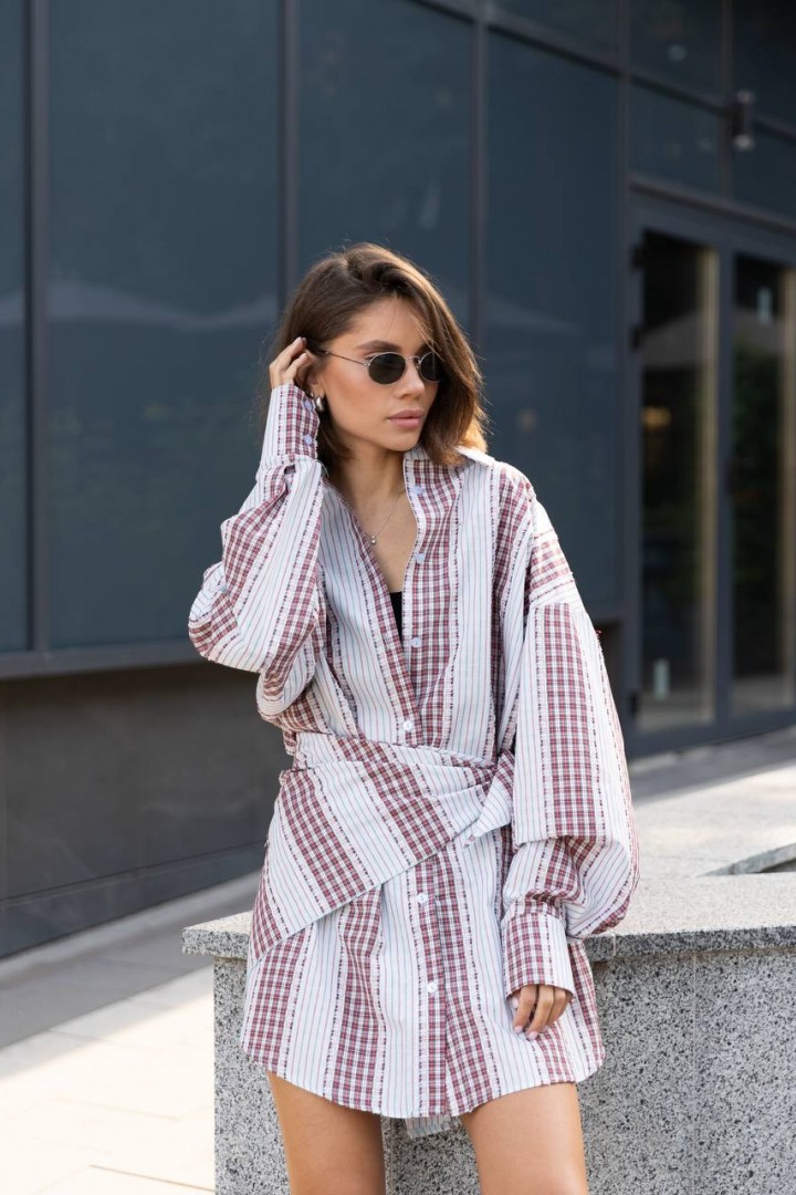 Сукня сорочка з косинкою LID-620A500