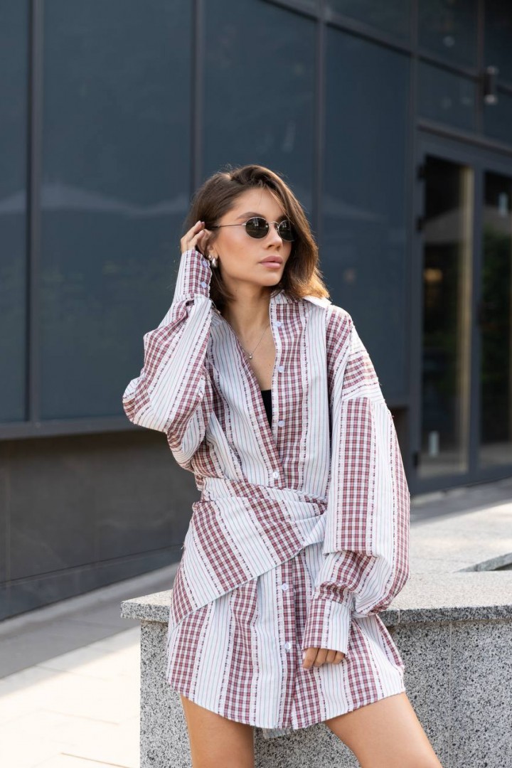 Сукня сорочка з косинкою LID-620A500