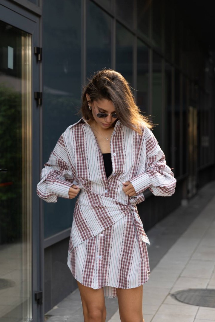 Сукня сорочка з косинкою LID-620A500