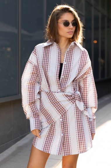 Платье рубашка с косынкой LID-620A500