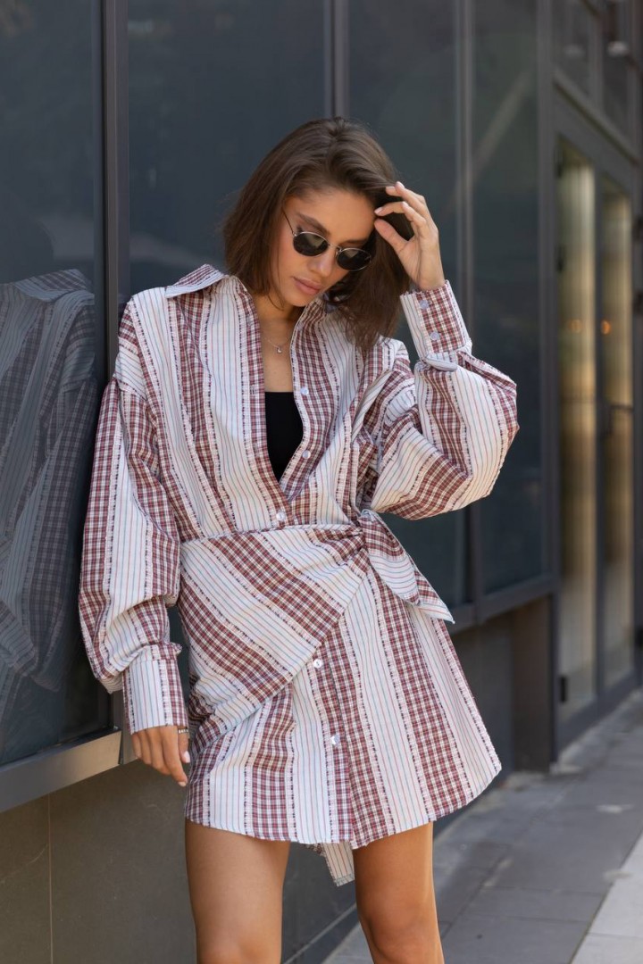 Сукня сорочка з косинкою LID-620A500