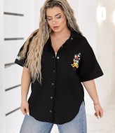 Льняная женская рубашка  IRI-059A15