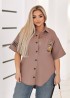 Льняная женская рубашка  IRI-059A15