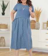 Комбинированное летнее платье NJ-NA-141A500