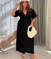 Платье с завязками на груди AP-1124A650