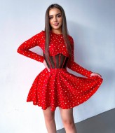 Сукня з імітацією корсету YLM-526A420