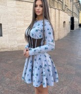 Сукня з імітацією корсету YLM-526A420