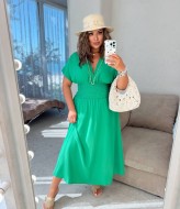 Платье с резинкой под грудью  VIA-286A9