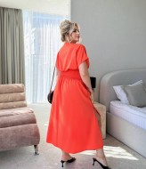 Платье с резинкой под грудью  VIA-286A9