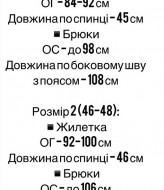 Костюм брюки и жилетка FF-8844A690