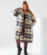 Удлиненная рубашка в клетку женская MOV-610A800