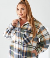 Удлиненная рубашка в клетку женская MOV-610A800