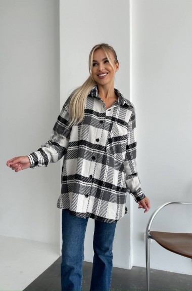 Байковая рубашка в клетку ANA-1625A16