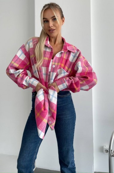 Байковая рубашка в клетку ANA-1625A16 Байковая рубашка в клетку ANA-1625A16