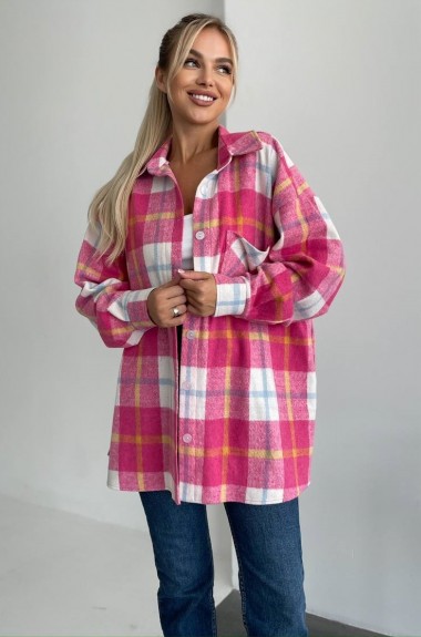 Байковая рубашка в клетку ANA-1625A12