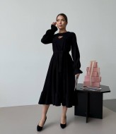 Платье с поясом на талии  IMMA-285A520 Платье с поясом на талии  IMMA-285A520