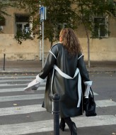 Дубленка с белым мехом  YM-7103A37B39C41 Дубленка с белым мехом  YM-7103A37B39C41