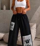 Трендовые штаны с оригинальным принтом MIK-608A730