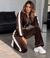 Велюровый костюм кофта + брюки LYR-0277A630
