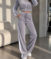 Велюровый костюм кофта + брюки LYR-0277A630